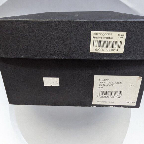 Burberry Espadrille Slides, Black & White Logo, Women's Size 36, Box & Dust Bag - Picture 8 of 8